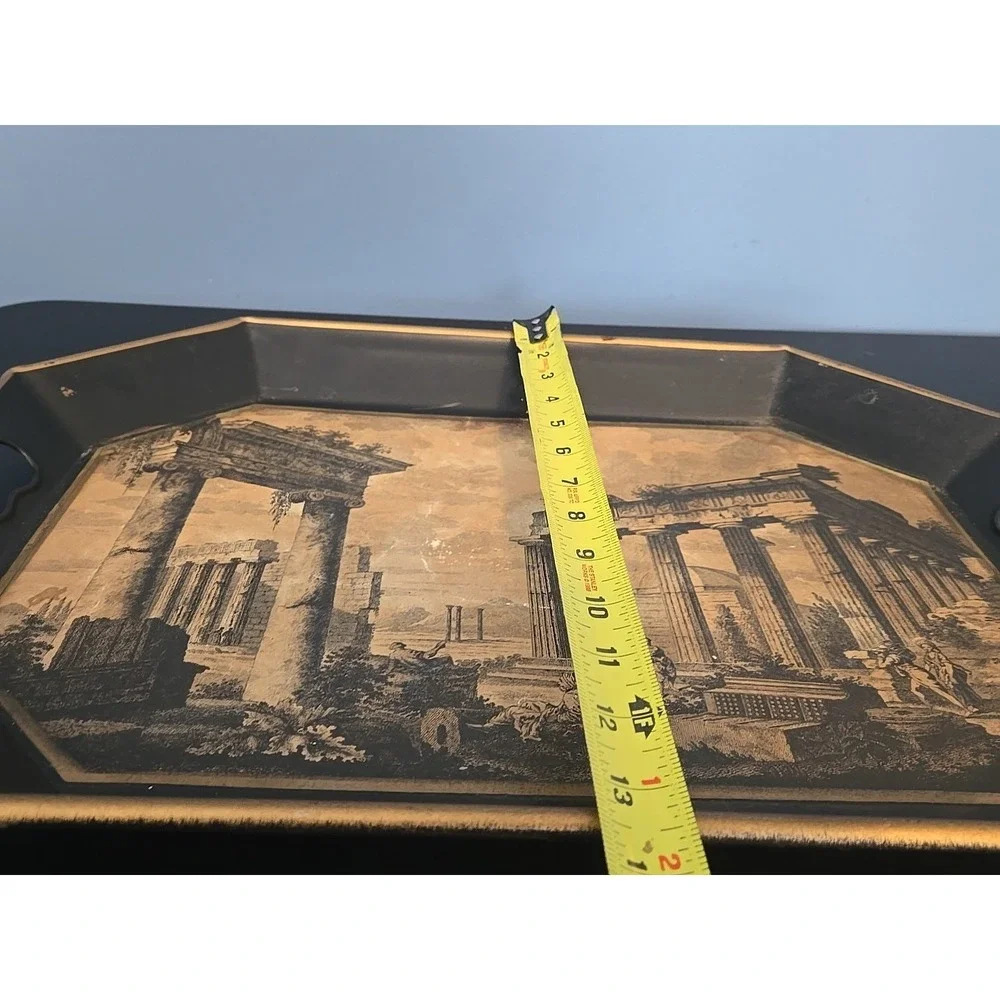 Pilgrim Art Tray Temple Of Minerva Suniade‎ Athens Vintage 18
